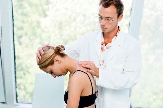 The appointment of a doctor for cervical osteochondrosis