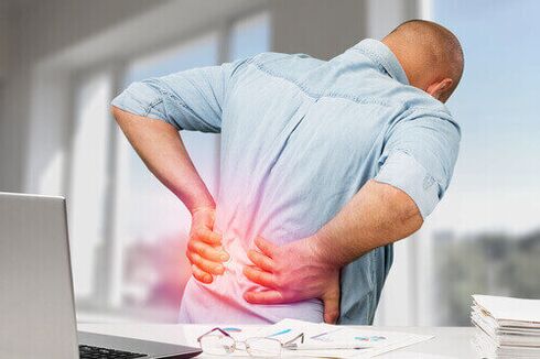 Acute back pain due to too much energy or injury