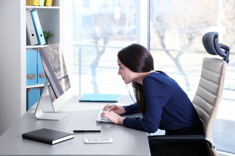 To avoid back pain during inactive office work, it is necessary to rest
